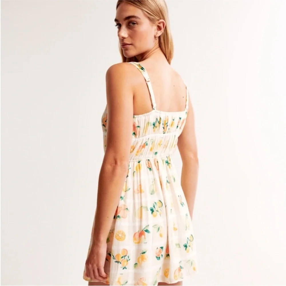 Abercrombie & Fitch Floral Mini Dress - fruit print - Picture 2 of 6